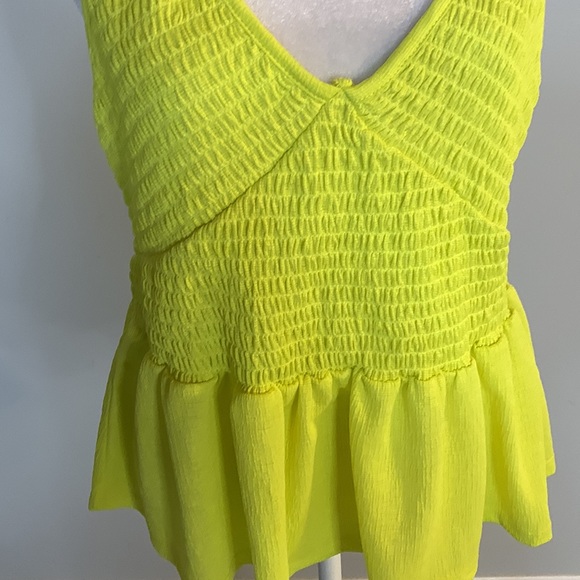 [Oak & Trellis] Neon Smocked Tank Top - Size XL NWT - Picture 2 of 4